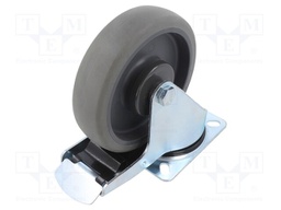 Transport wheel; Ø: 160mm; W: 40mm; H: 195mm; torsional with lock