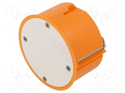 Enclosure: junction box; Ø: 74mm; plaster embedded; D: 50mm