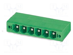 PCB headers, nominal cross section: 6 mm?, color: green, nom