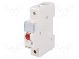 LED indicator; Mounting: DIN; 230VAC; Colour: red