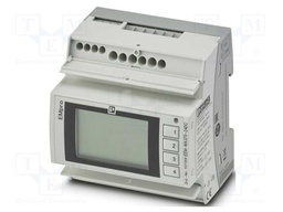 Meter: network parameters; for DIN rail mounting,horizontal
