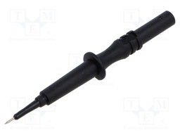 Measuring tip; 1A; black; Tip diameter: 0.75mm; Socket size: 2mm
