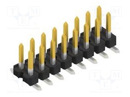 Connector: pin strips; pin header; male; PIN: 16; 2.54mm; SMT; 2x8