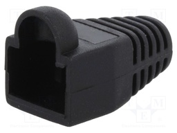 RJ45 plug boot; 5.8mm; Colour: black