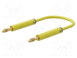 Test lead; 60VDC; 30VAC; 19A; banana plug 4mm,both sides; Len: 2m