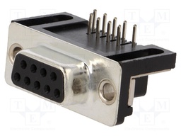 D-Sub; PIN: 9; socket; female; stamped and formed contacts; THT