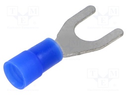 Tip: fork; M6; 1.5÷2.5mm2; crimped; for cable; insulated; tinned