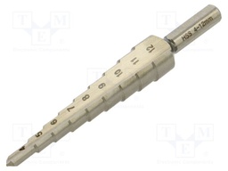 Drill bit; step,conical,multistep; Ø: 4÷12mm