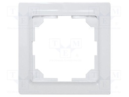 Mounting frame; intelligent house; E-Design55; white glossy