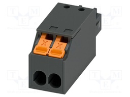 PCB connector, nominal cross section: 1.5 mm2, color: black,