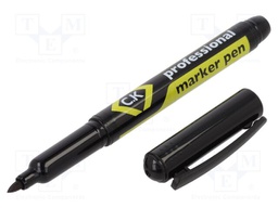 Permanent marker; black; 1mm; waterproof