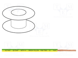 Wire; BiTOne; stranded; Cu; 16mm2; yellow-green; PVC; 450/750V; 100m