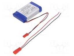 Re-battery: Li-Po; 7.4V; 2200mAh; cables,JST SYR-02T socket