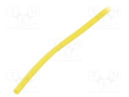 Insulating tube; yellow; -20÷155°C; Øint: 3mm; L: 100m