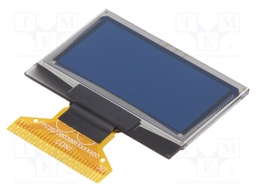 Display: OLED; graphical; 1.28"; 128x64; Dim: 34.5x23x1.65mm