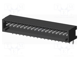 Connector: pluggable terminal block; socket; male; on PCBs