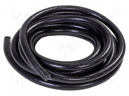 Protective tube; galvanised steel; black; Len: 10m; -45÷105°C