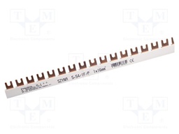 Busbar; 16mm2; Poles: 1; Urated: 400V; 100A; fork; No.of mod: 54; PVC