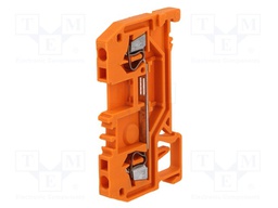 Splice terminal: rail; 0.08÷1.5mm2; ways: 1; terminals: 2; orange