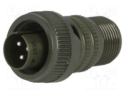 Connector: circular; Series: DS/MS; plug; male; PIN: 3; for cable