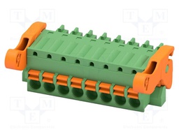 PCB connector, nominal cross section: 1.5 mm2, color: green,