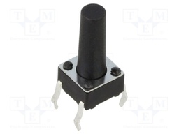 Microswitch TACT; SPST; Pos: 2; 0.05A/12VDC; THT; 1.27N; 6x6x3.5mm