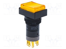 Switch: push-button; Pos: 2; SPST NC + NO; 5A/250VAC; 6A/24VDC