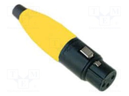 Accessories: strain relief; yellow