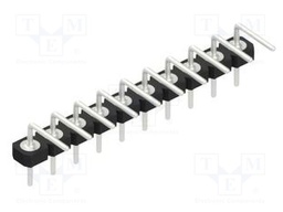 Connector: pin strips; pin header; male; PIN: 10; 2.54mm; THT; 1x10