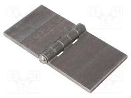 Hinge; Width: 120mm; steel; H: 60mm; V: without coating,for welding