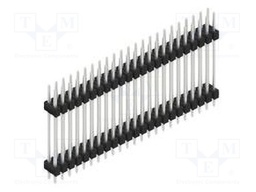 Connector: pin strips; pin header; male; PIN: 46; 2.54mm; THT; 2x23