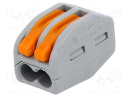 Installation quick splice; 222; spring clamp; 0.08÷2.5mm2; 400V