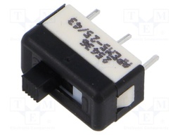 Switch: slide; Pos: 2; SPDT; 1A/30VDC; ON-ON; PCB; Leads: for PCB