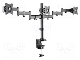 Monitor holder; 8kg; Size: 13"-27"; for three monitors; 746mm