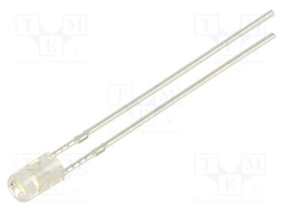LED; white cold; 3mm; 750÷1120mcd; 140°; Front: convex; 2.7÷2.9VDC