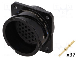 Socket; Size: 16; Connector: circular; MP-41; male; PIN: 37; 13A; IP67