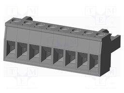 Connector: pluggable terminal block; plug; female; straight; grey