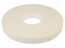 Tape: fixing; W: 25mm; L: 33m; Thk: 1mm; two-sided adhesive; white