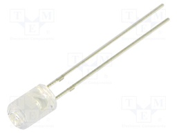LED; green; 5mm; 330mcd; 100°; Front: flat; 2.8÷3.4VDC; No.of term: 2