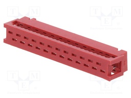 Plug; Micro-MaTch; PIN: 24; IDC; for ribbon cable; 1A; 20mΩ; 1.27mm