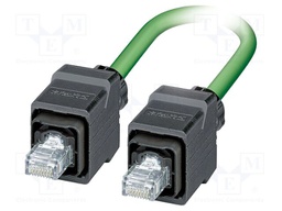 Patch cord; SF/UTP; Cat 5; RJ45 plug,both sides; stranded; 1m; PVC