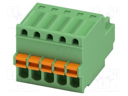 PCB connector, nominal cross section: 0.5 mm?, color: green,