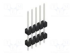Connector: pin strips; pin header; male; PIN: 5; 2.54mm; THT; 1x5