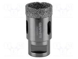 Diamond hole saw; 32mm; glaze,ceramic tile; Thread: M14