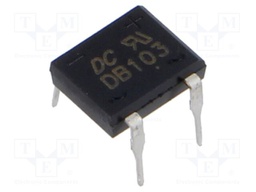 Bridge rectifier: single-phase; 200V; If: 1A; Ifsm: 50A; DB-1; THT