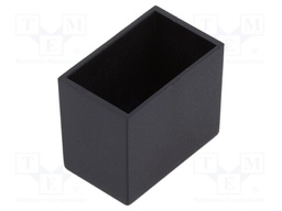 Enclosure: designed for potting; X: 13mm; Y: 21mm; Z: 17.5mm; ABS