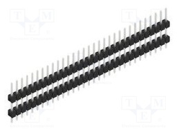Connector: pin strips; pin header; male; PIN: 31; 2.54mm; THT; 1x31