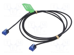 Patch cord; RJ45 plug,both sides; U/UTP; 6a; Cu; black; 1.5m