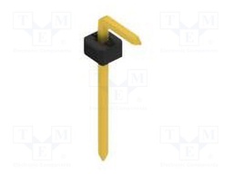 Connector: pin strips; pin header; male; PIN: 1; 2mm; THT; 1x1; 100V