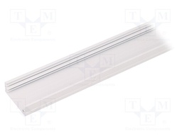 Profiles for LED modules; surface; white; L: 1m; aluminium